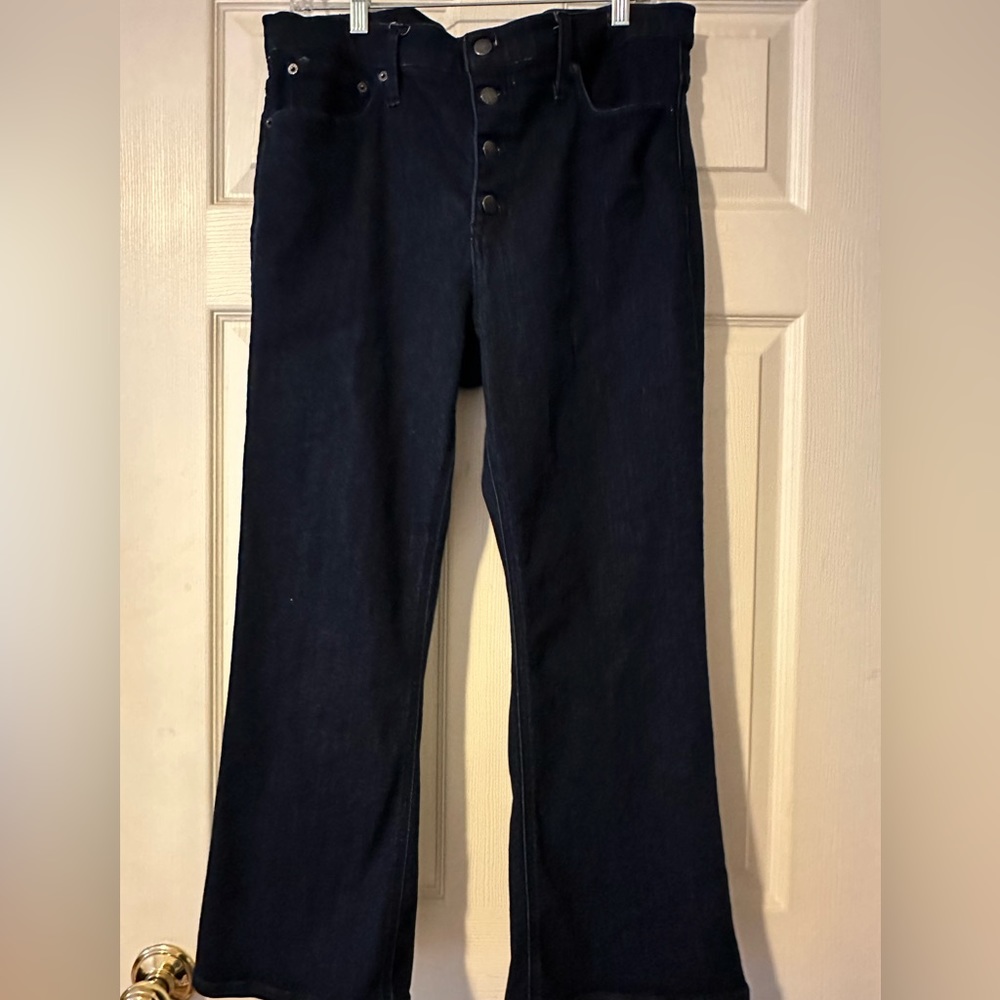 J Crew High Rise Crop Flare Jean